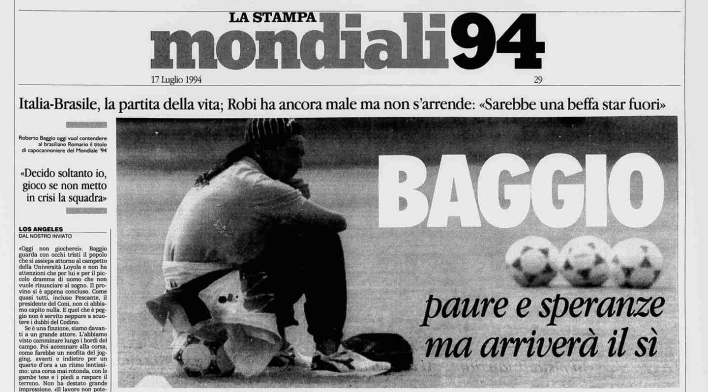 Mondiali 1994, breve storia politica dell'Italia di Sacchi