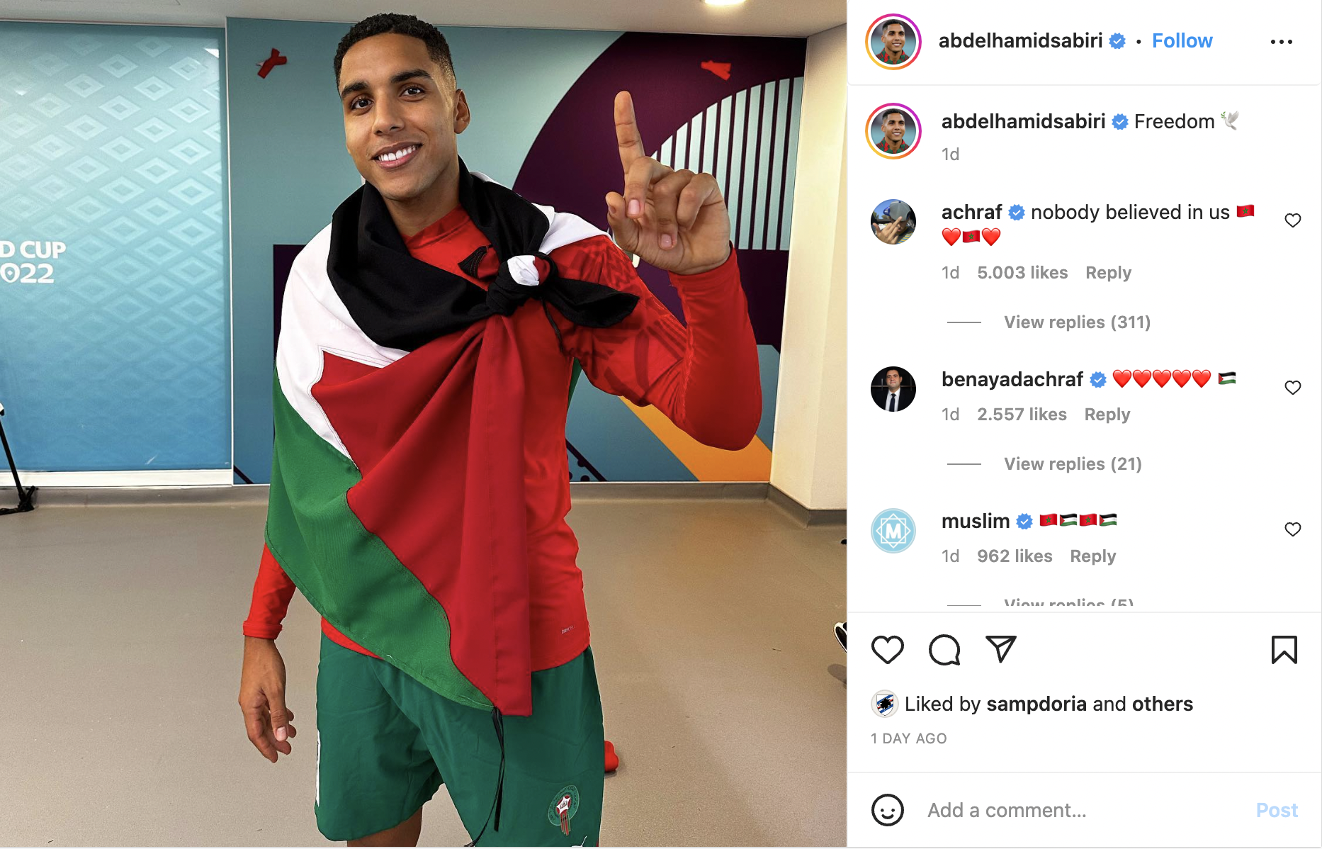 Qatar, perché ai Mondiali ci sono così tante bandiere palestinesi?